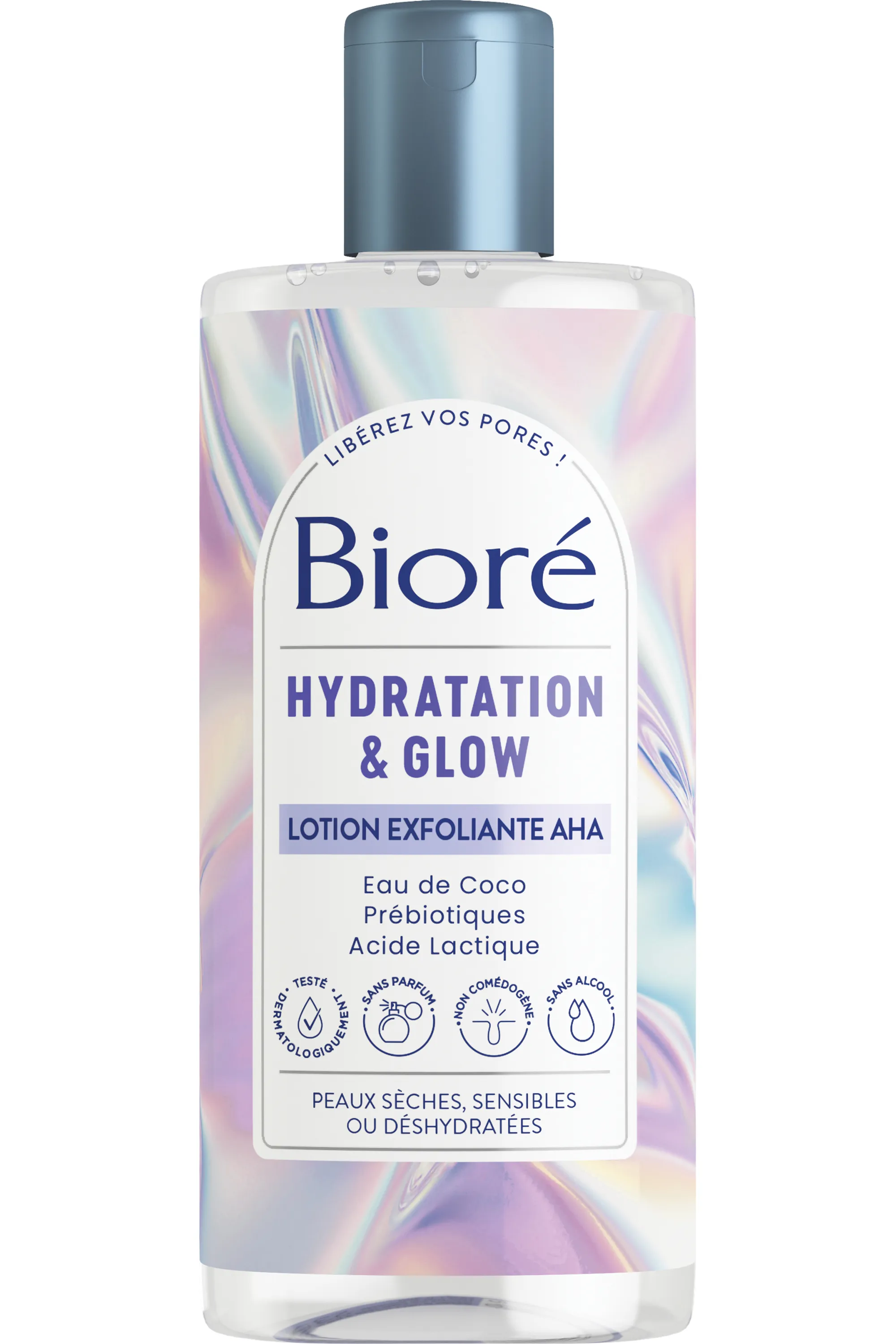 Bioré Lotion exfoliante AHA Hydratation & Glow-235 ml