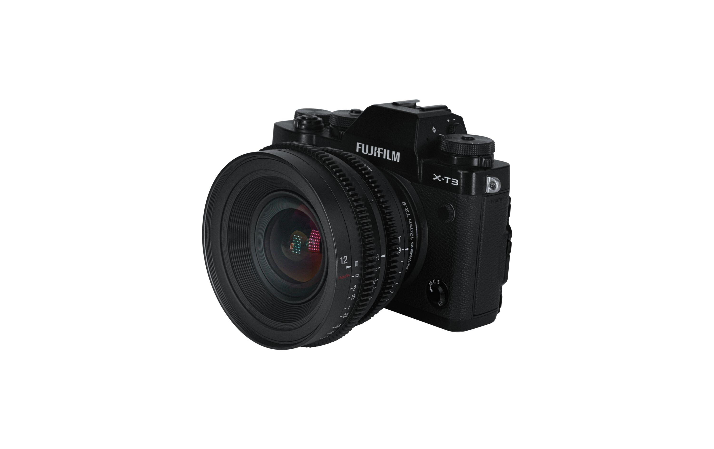 Festbrennweite 12mm T/2.9 – Fujifilm X-Mount<br>Scharfe, kompakte und robuste Weitwinkel-Festbrennweite