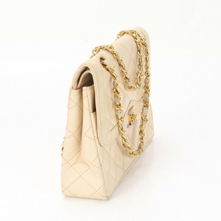 Chanel Vintage Chanel Flap Bag Beige