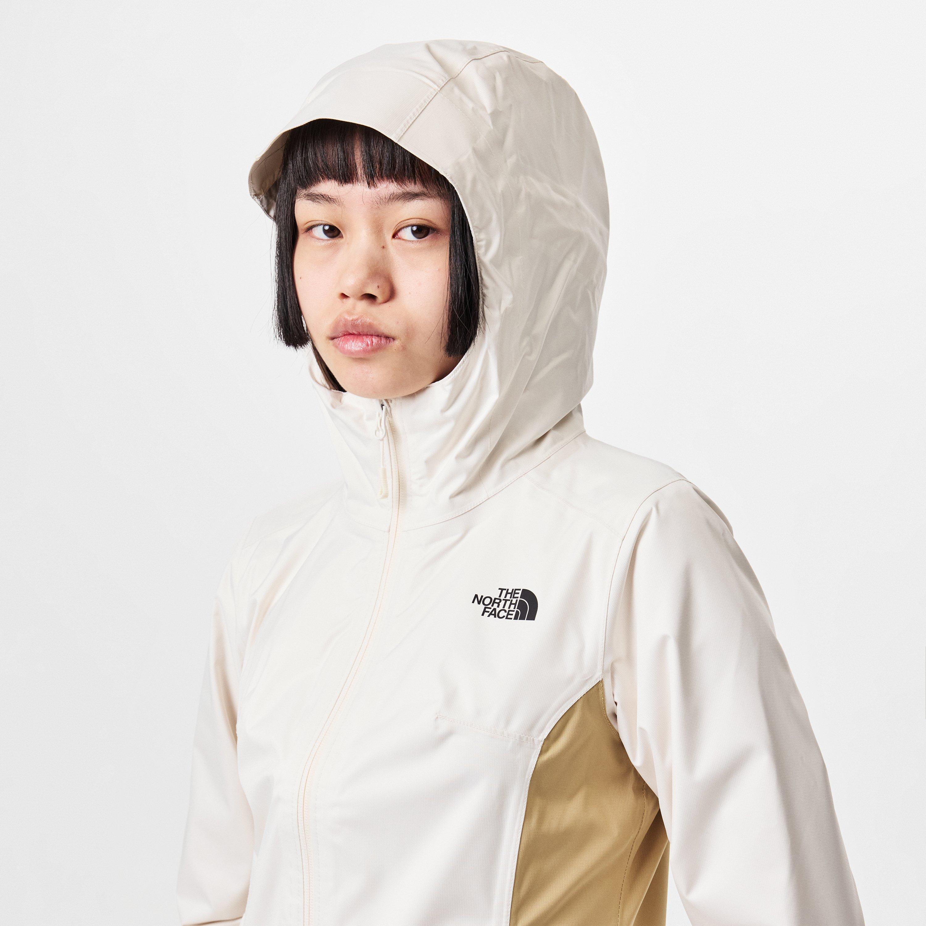 The North Face The North Face W Quest Zip In - Eu White Dune/Khak Puffer Jacket Womens