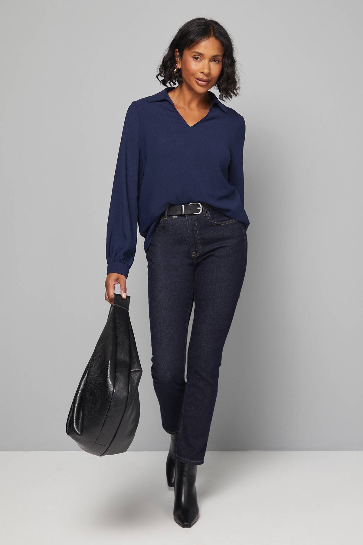Wallis Blouse Tissée à Col