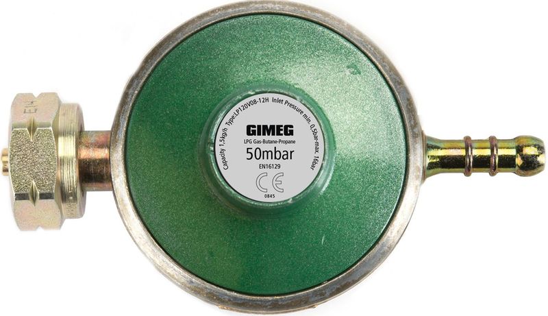 Gimeg - Universele Gasregelaar - Groen - 50Mbar
