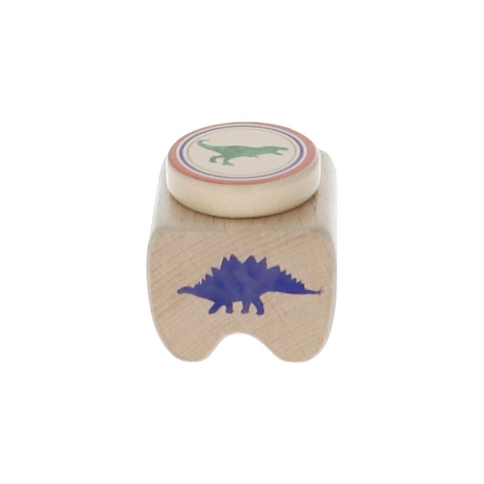 Boite à dents en bois motifs Dinosaures Mercredi et Patati