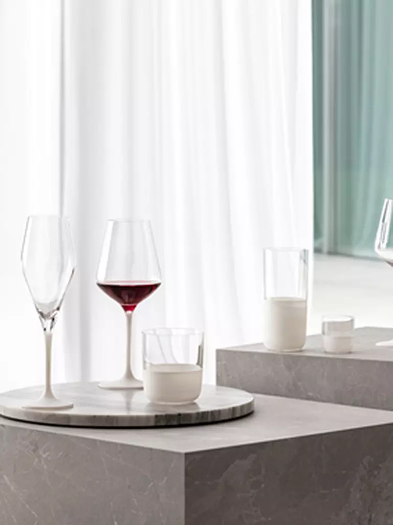 VILLEROY & BOCH Schnapsglas 4er Set MANUFACTURE ROCK BLANC GLAS weiss