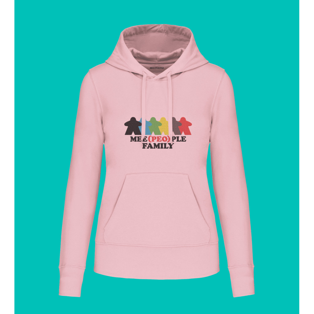 Hoodie Femme – Family – Pale Pink - M