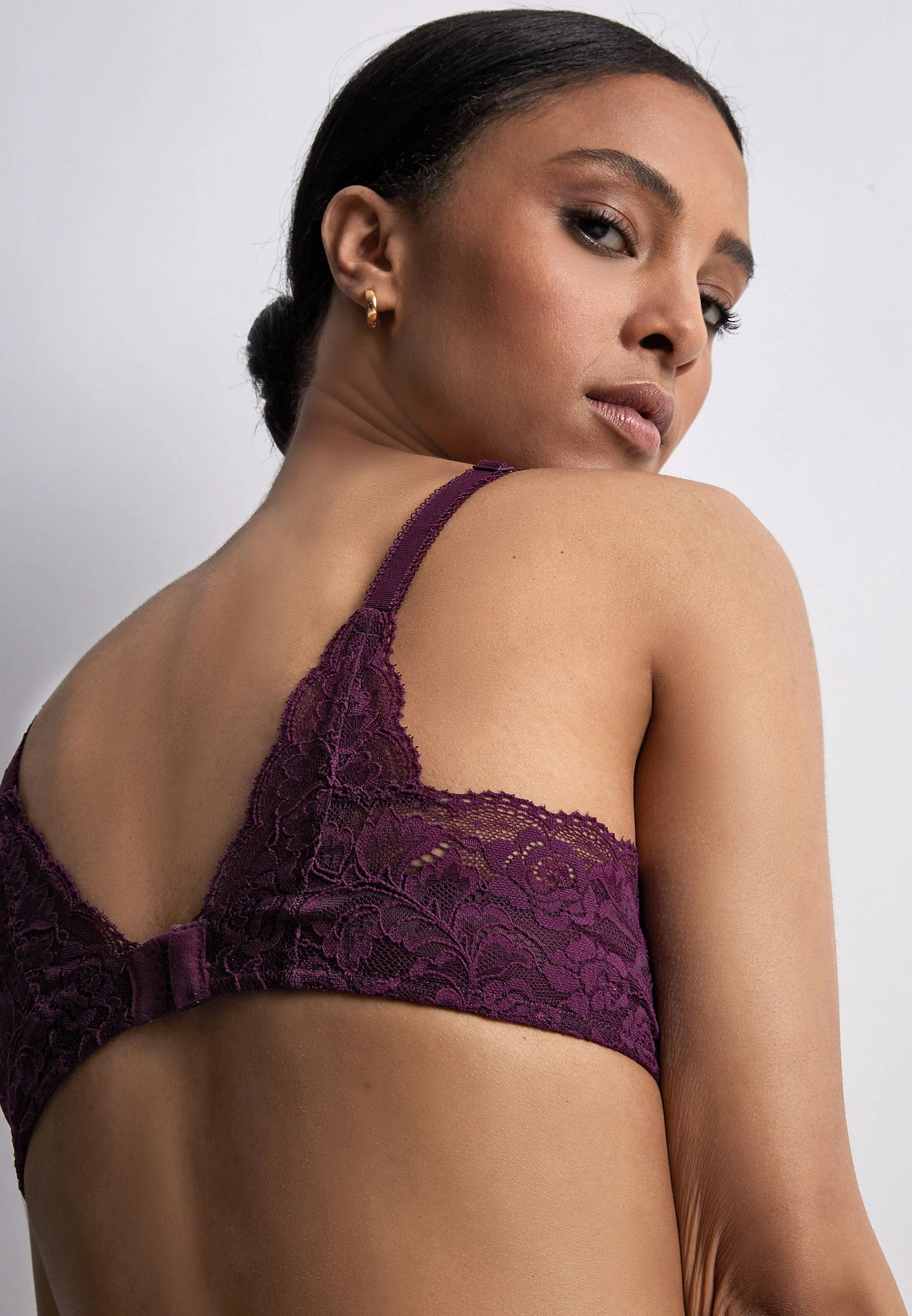 ROSESSENCE - Soutien-gorge triangle avec armatures | Violet