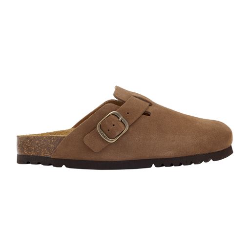 Scholl Fae Suede Clogs, Taupe, 40