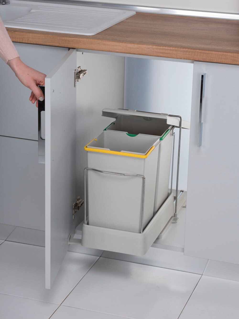 Aspira Ausziehbarer Einbaumülleimer „Müllomatic ECO 2“