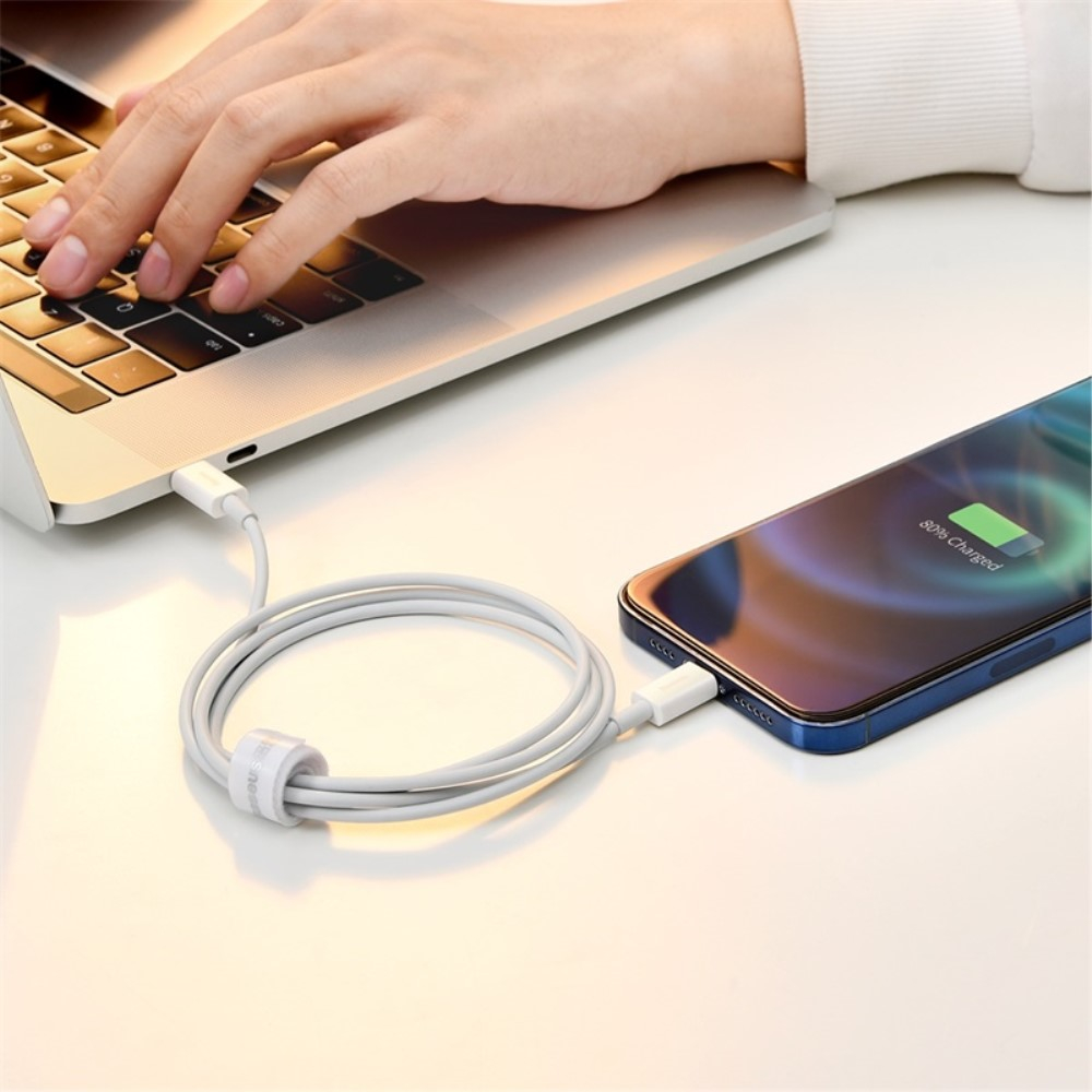 (1.5m) 20W USB C auf Lightning Ladekabel Datenkabel PD - Weiss