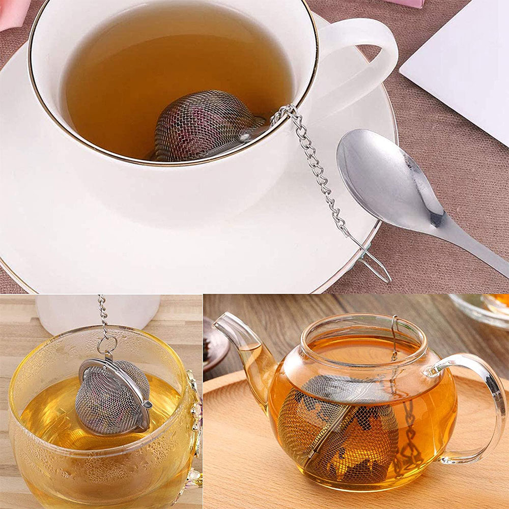 (4er Set) Tee Infuser Filtersieb Teesieb für Losen Tee