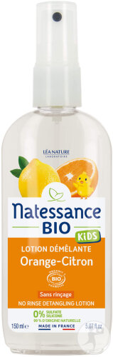 Natessance Kids Bio Démêlant Sans Rinçage Orange-Citron Flacon 150ml