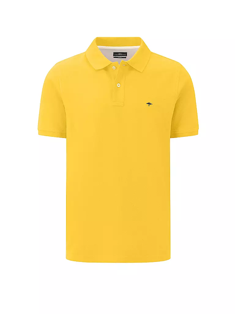 FYNCH HATTON Poloshirt Casual Fit gelb