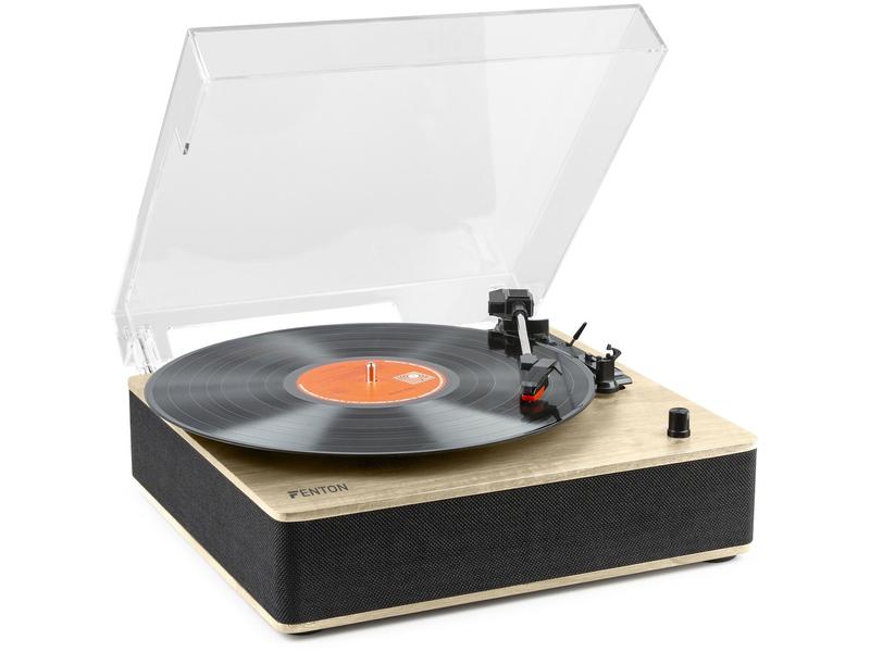 Fenton Plattenspieler RP161LW Hellbraun Retroplattenspieler mit Bluetooth