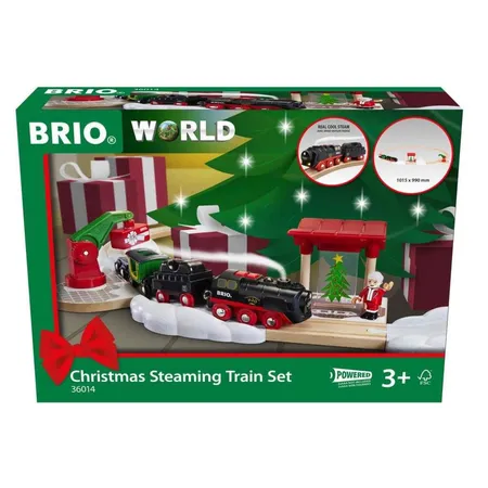 BRIO Batterie-Dampflok Weihnachts-Set