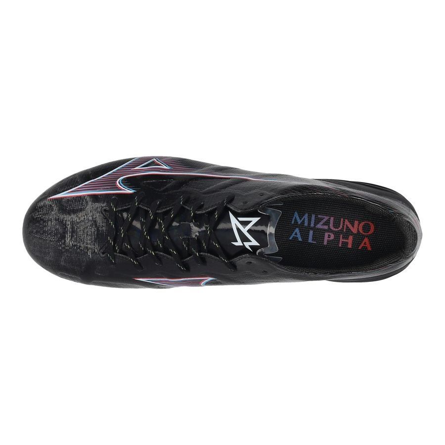 Mizuno Alpha Elite FG/AG Black Pack - Noir/Rouge/Bleu