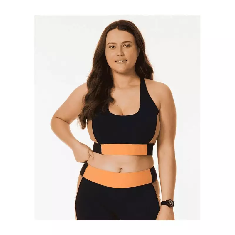 Teeshirt femme RIPCURL Rss Valley Block Crop Black