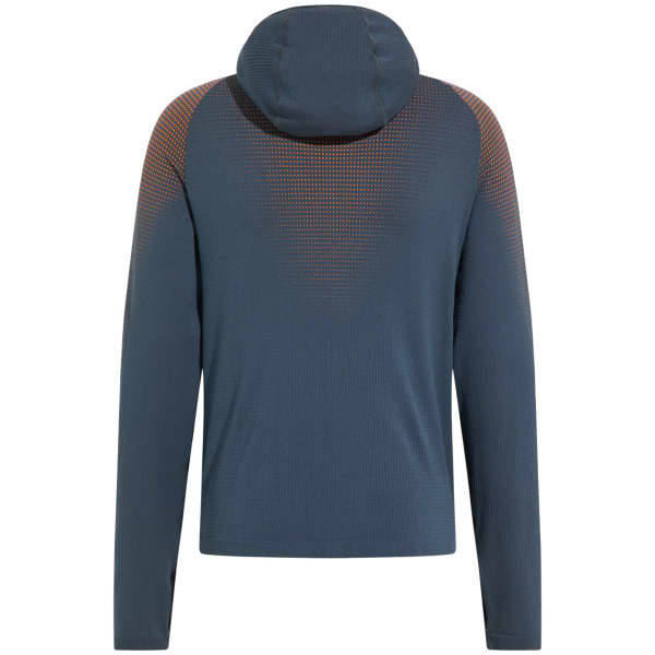 Veste polaire randonnée ODLO X-ALP PK WINDPROOF MID LAYER FULL ZIP INDIA INK/ORIOLE