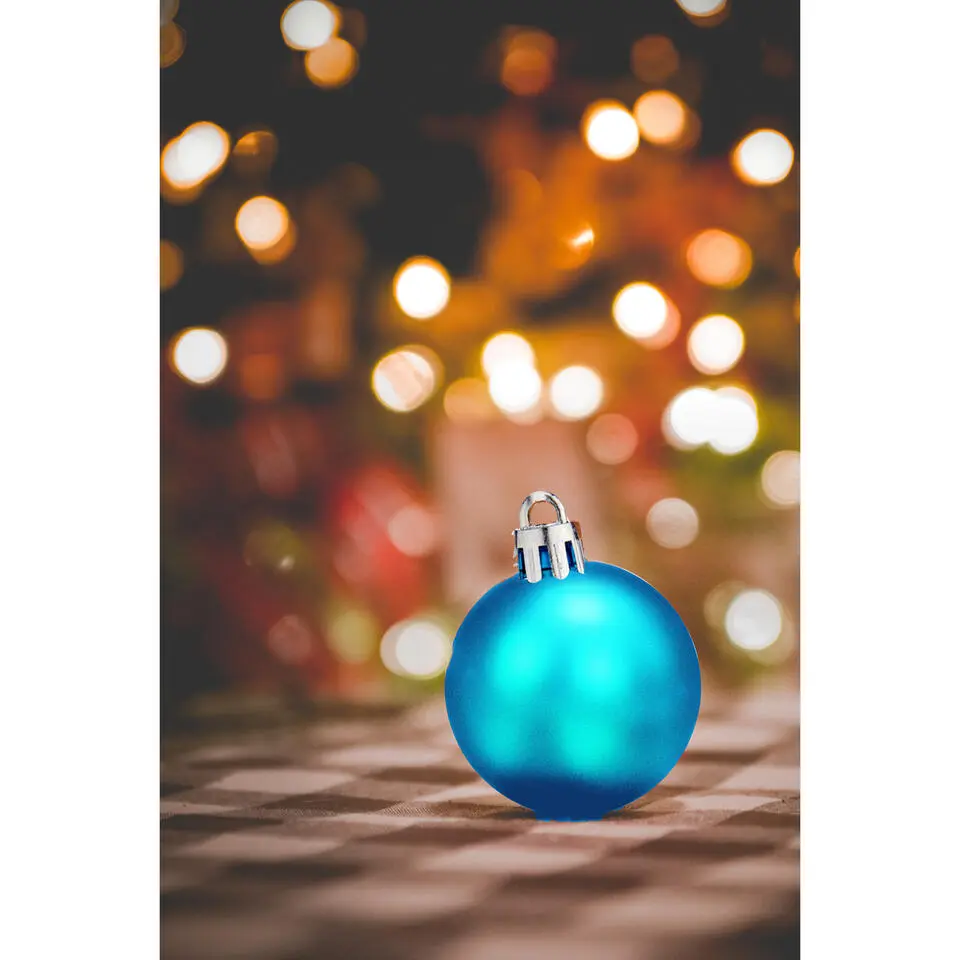 Krist  kerstballen - 20x stuks - helder blauw - kunststof - 4 cm