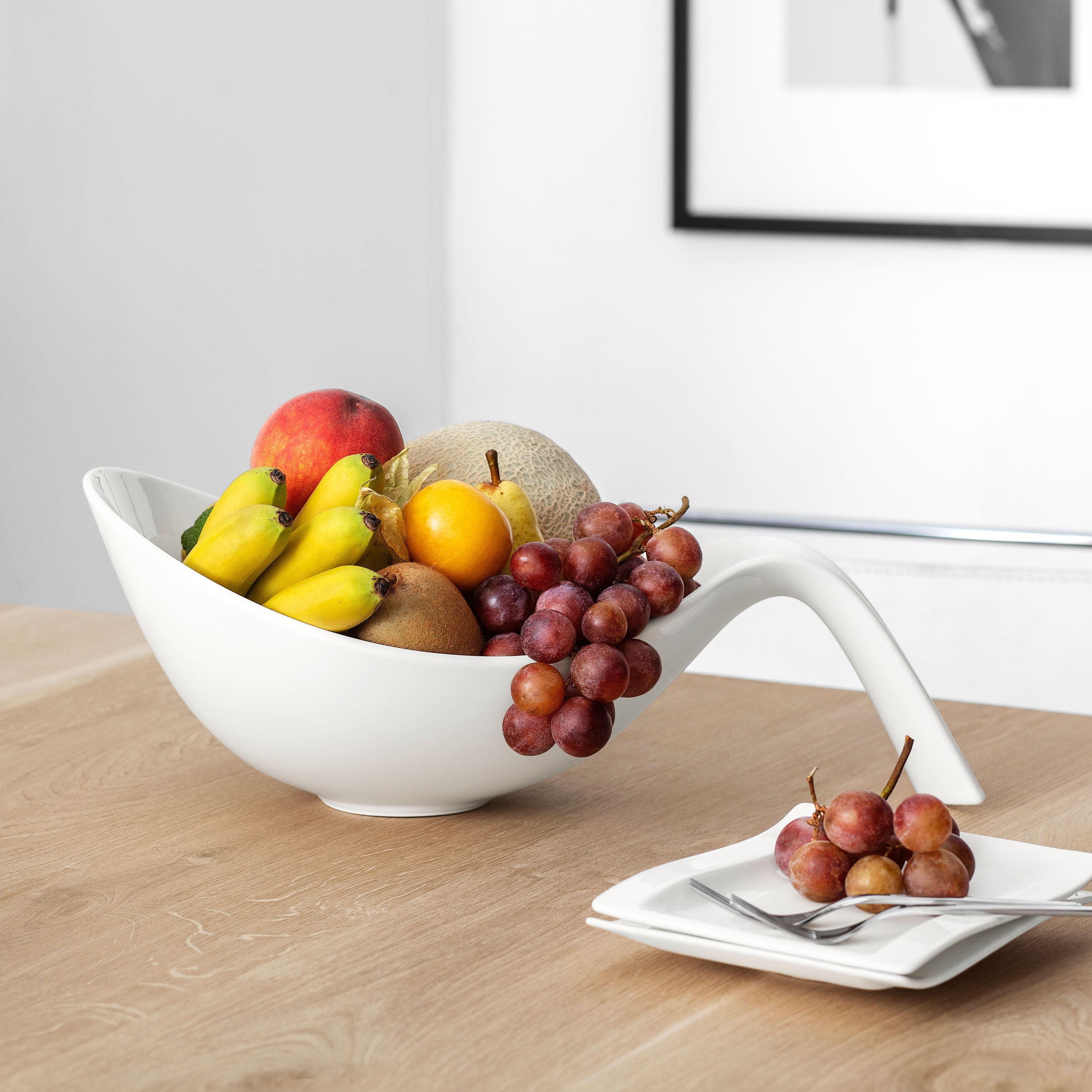 Flow Tureen White, 47.4 oz, Premium Porcelain