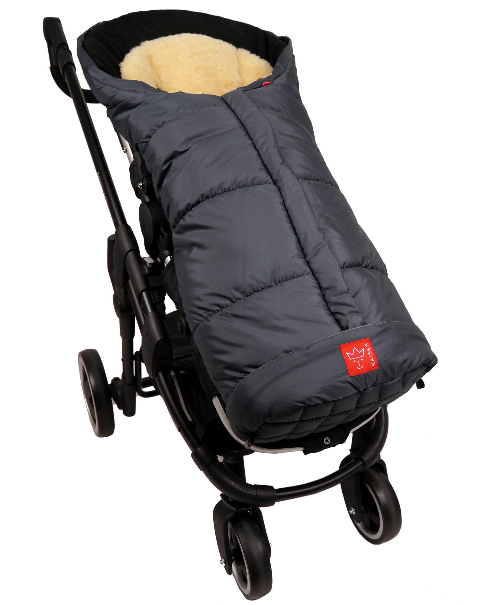 Thermofußsack SHEEPY (105x48) in grau