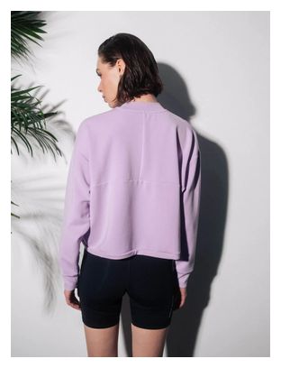 Crop Sweat Circle Get Lucky Rose Lilas