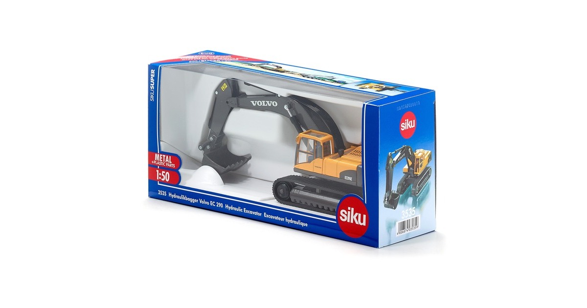 SIKUSuper - Hydraulische graafmachine Volvo Modelvoertuig  (3535)