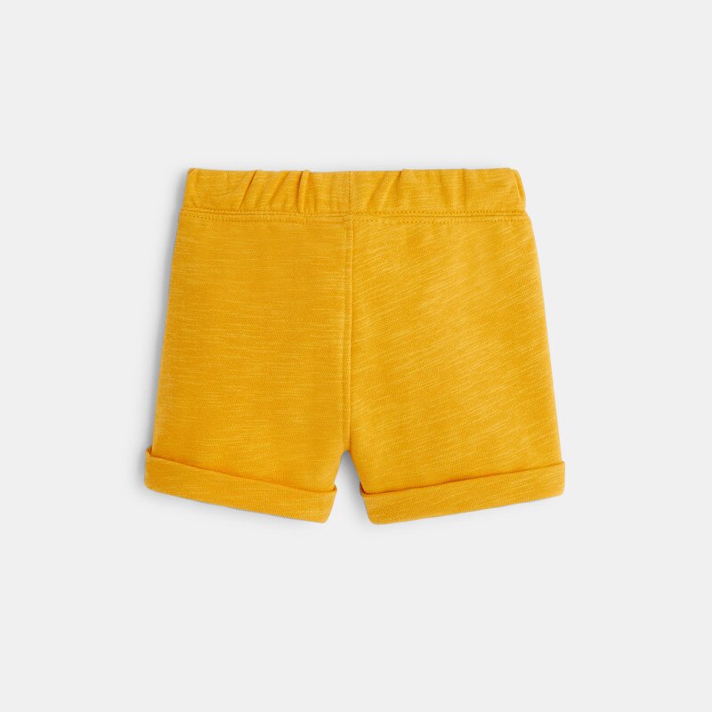 Short en molleton jaune bébé garçon Jaune