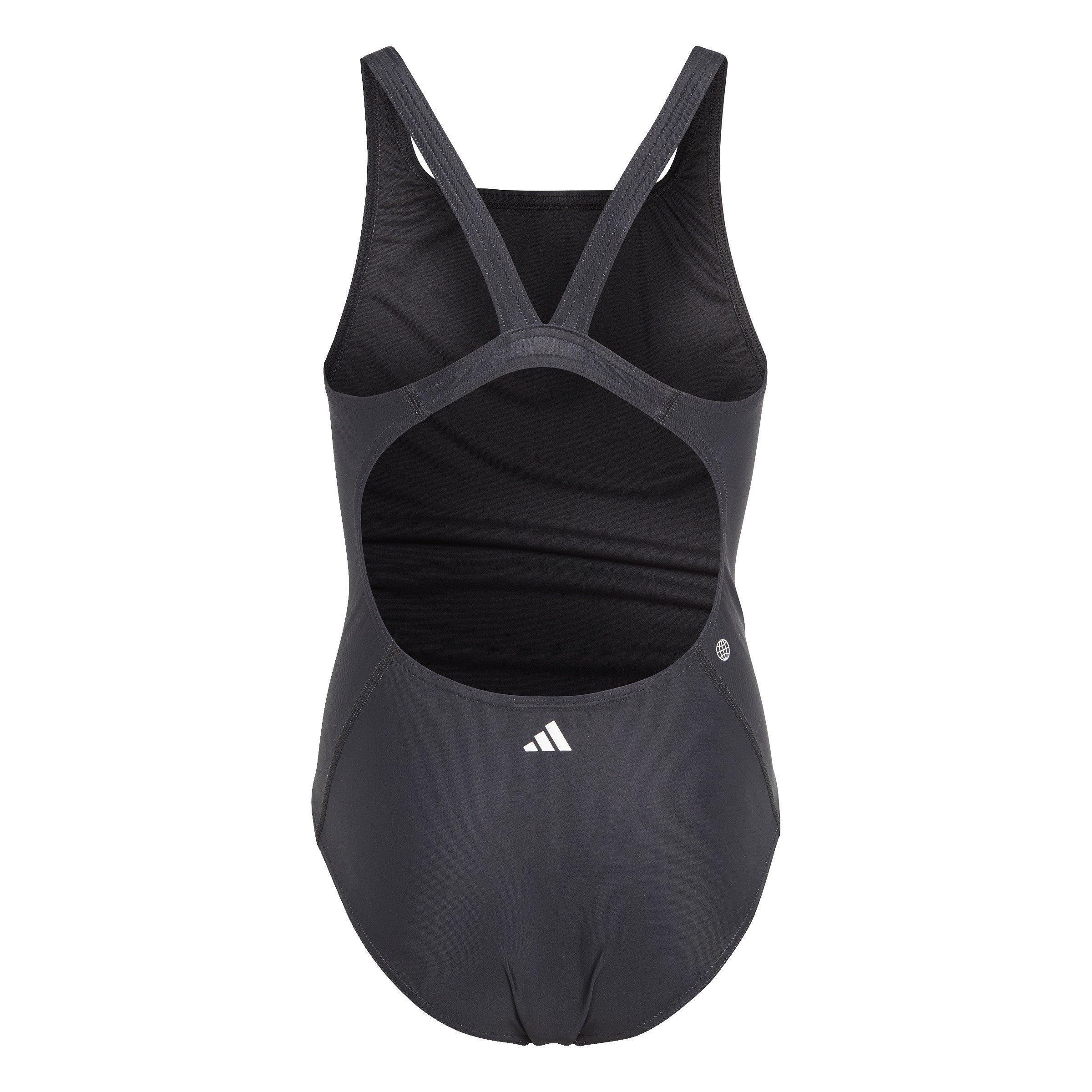 adidas Big Bars Graphic Swimsuit Junior Girls