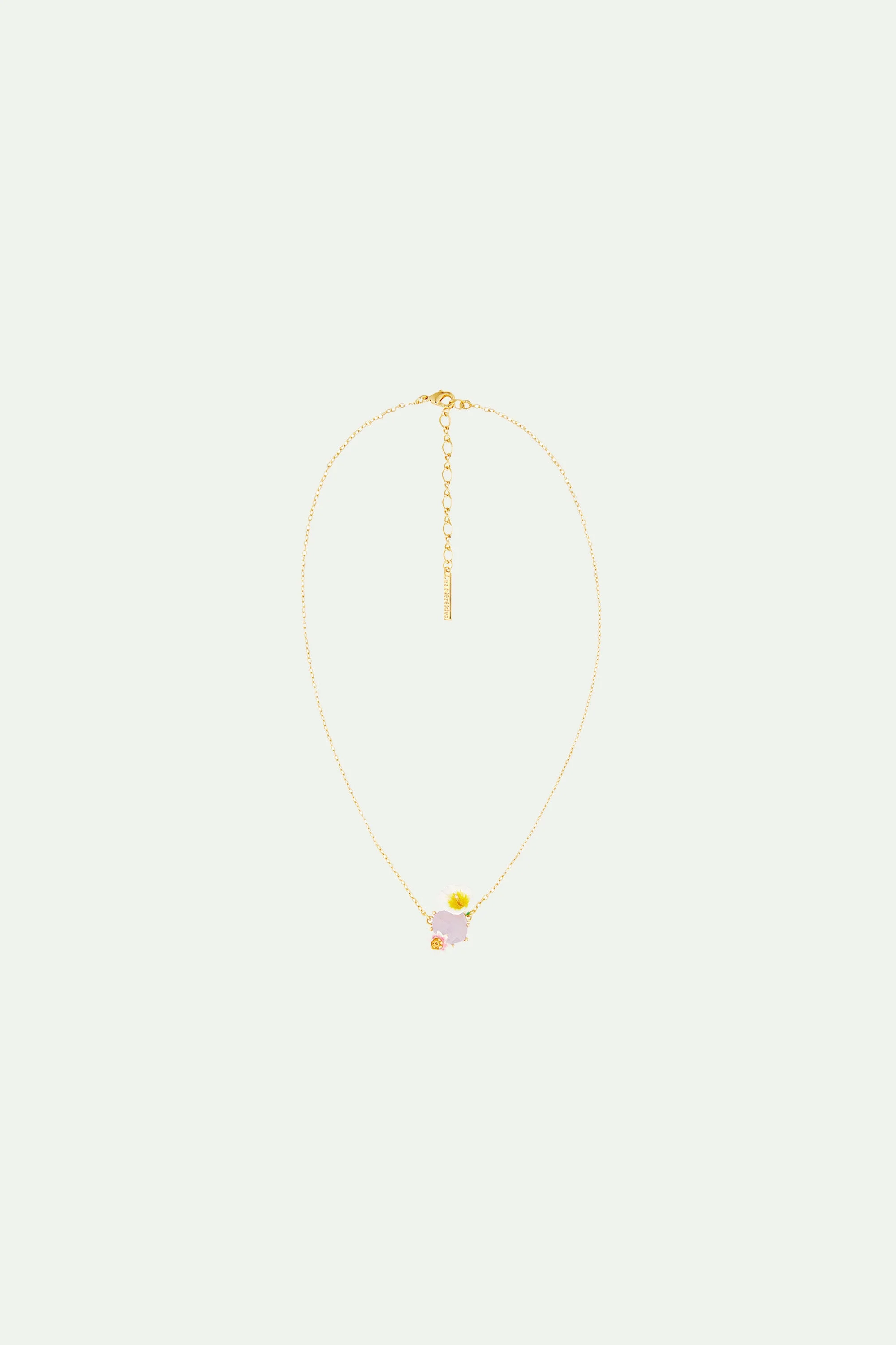 Collier plastron arum et pierre | Multicolore