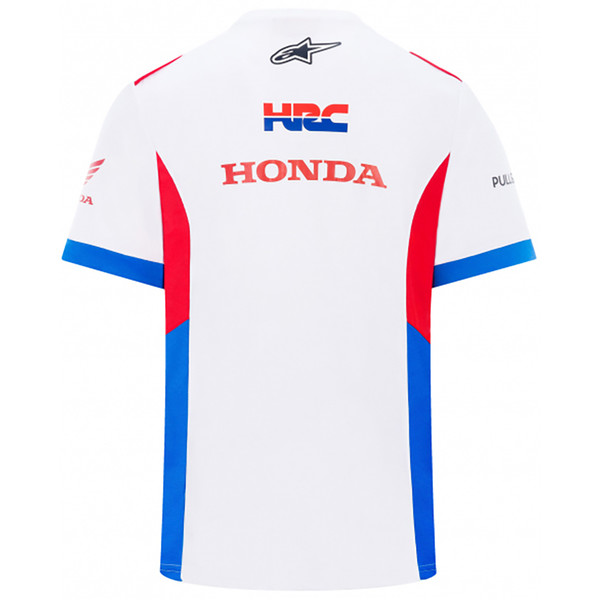 Honda HRC - T-shirt Team Replica Blanc / Bleu / Rouge