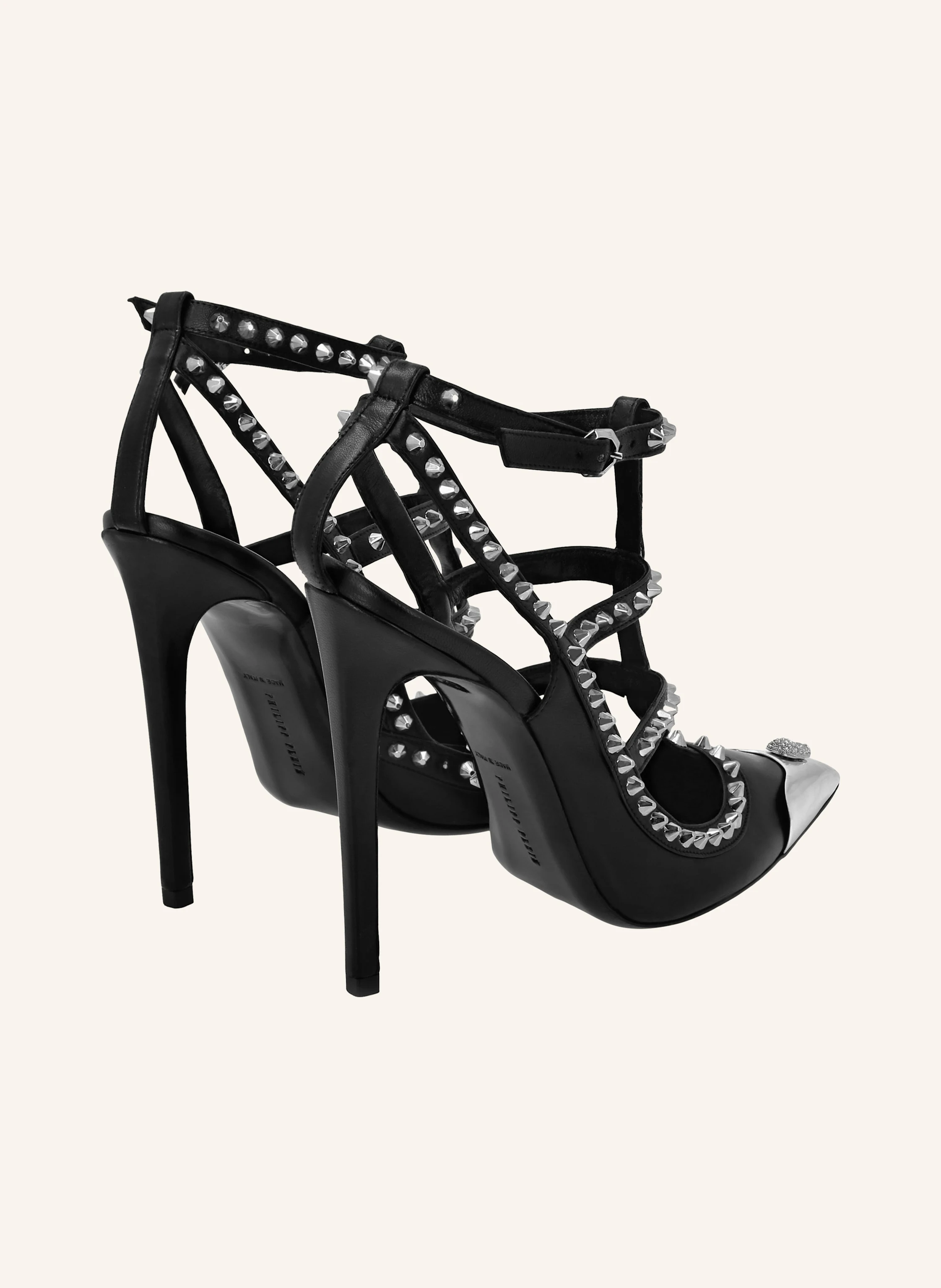PHILIPP PLEIN Sandaletten mit Nietenverzierung SKULL