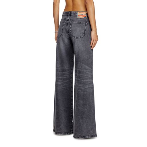 Diesel 1978 D-Akemi Flare Jeans, Black/Dark Grey, W32/L30