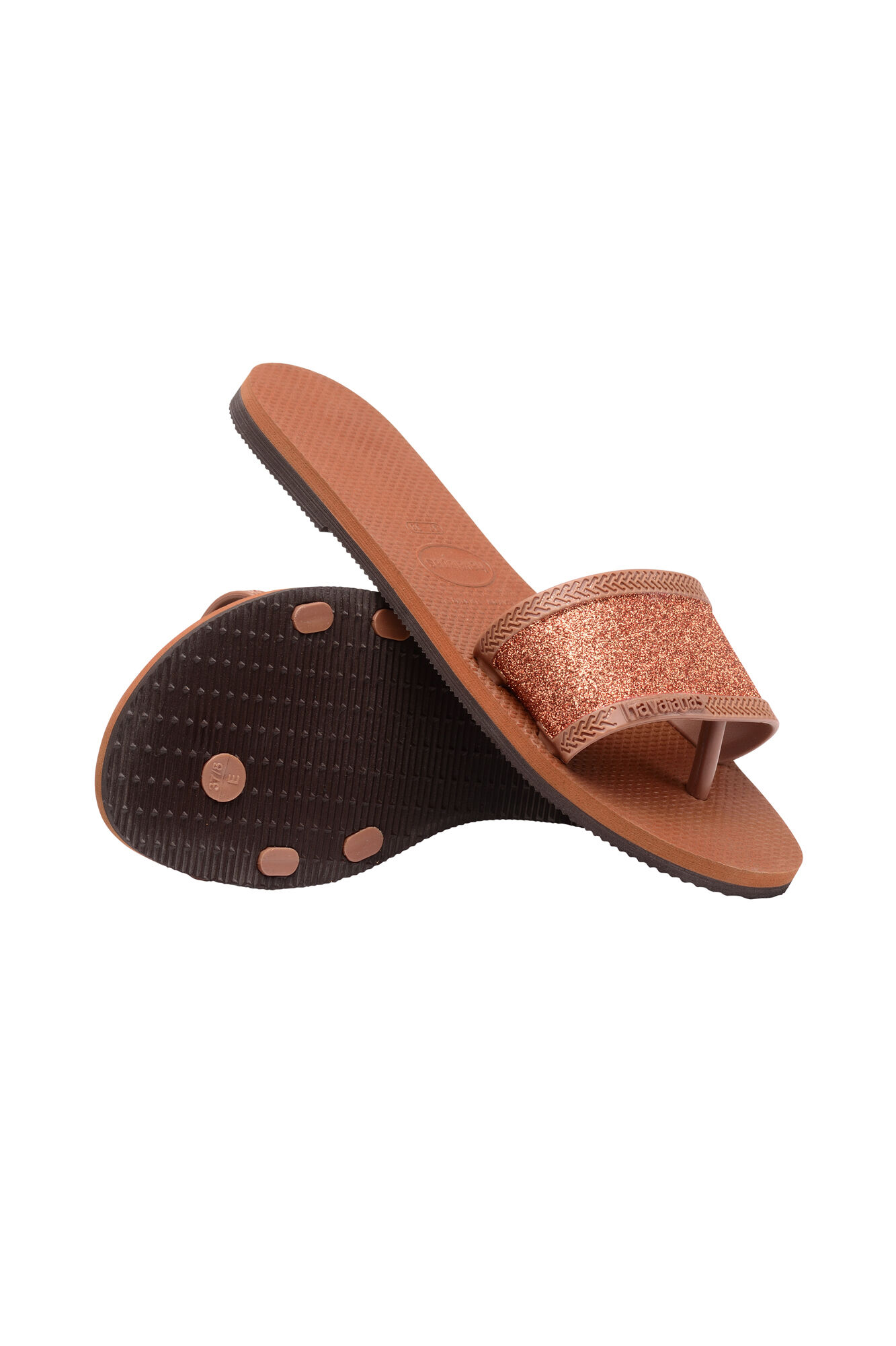 Chanclas Havaianas You Angra Glitter - Marrón