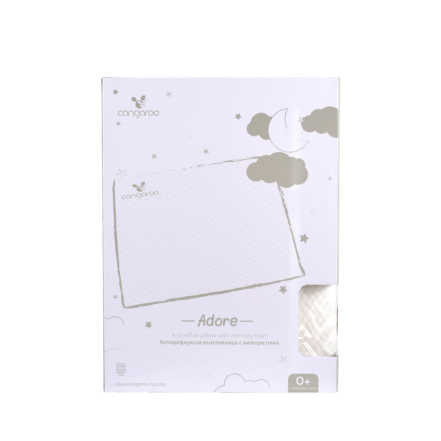 Cangaroo Babykissen Adore, Anti-Reflux, Größe 60 x 45 x 9 cm, Bezug abnehmbar weiß