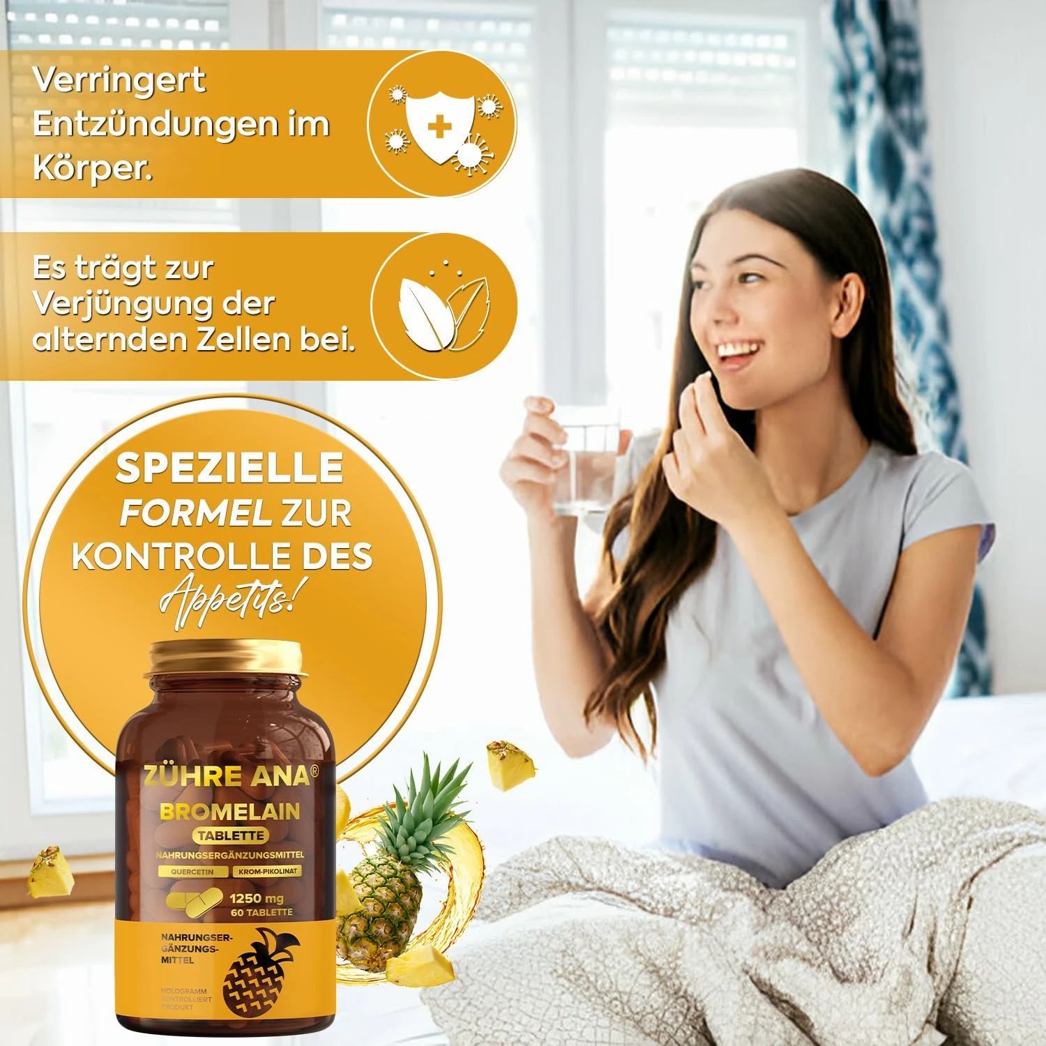 Zühre Ana Bromelain Kapseln mit Ananasextrakt