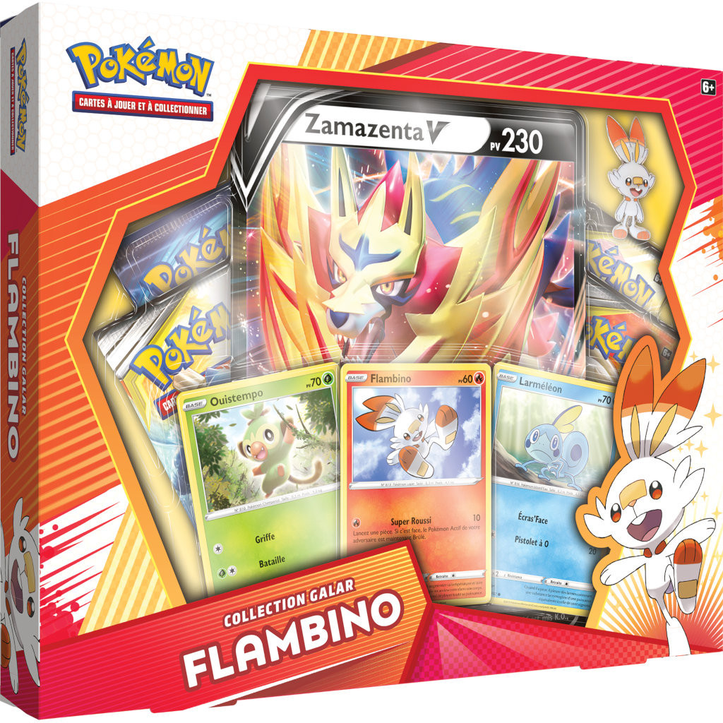 Coffret Pokémon Epée et Bouclier - Flambino Zamazenta V