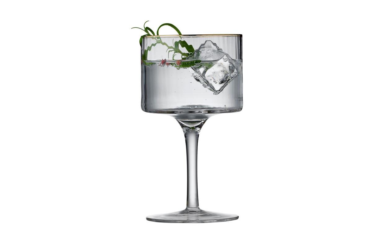 Gin Glas Palermo Gold 4 Stück, 45 clGläser mit feinem Goldrand