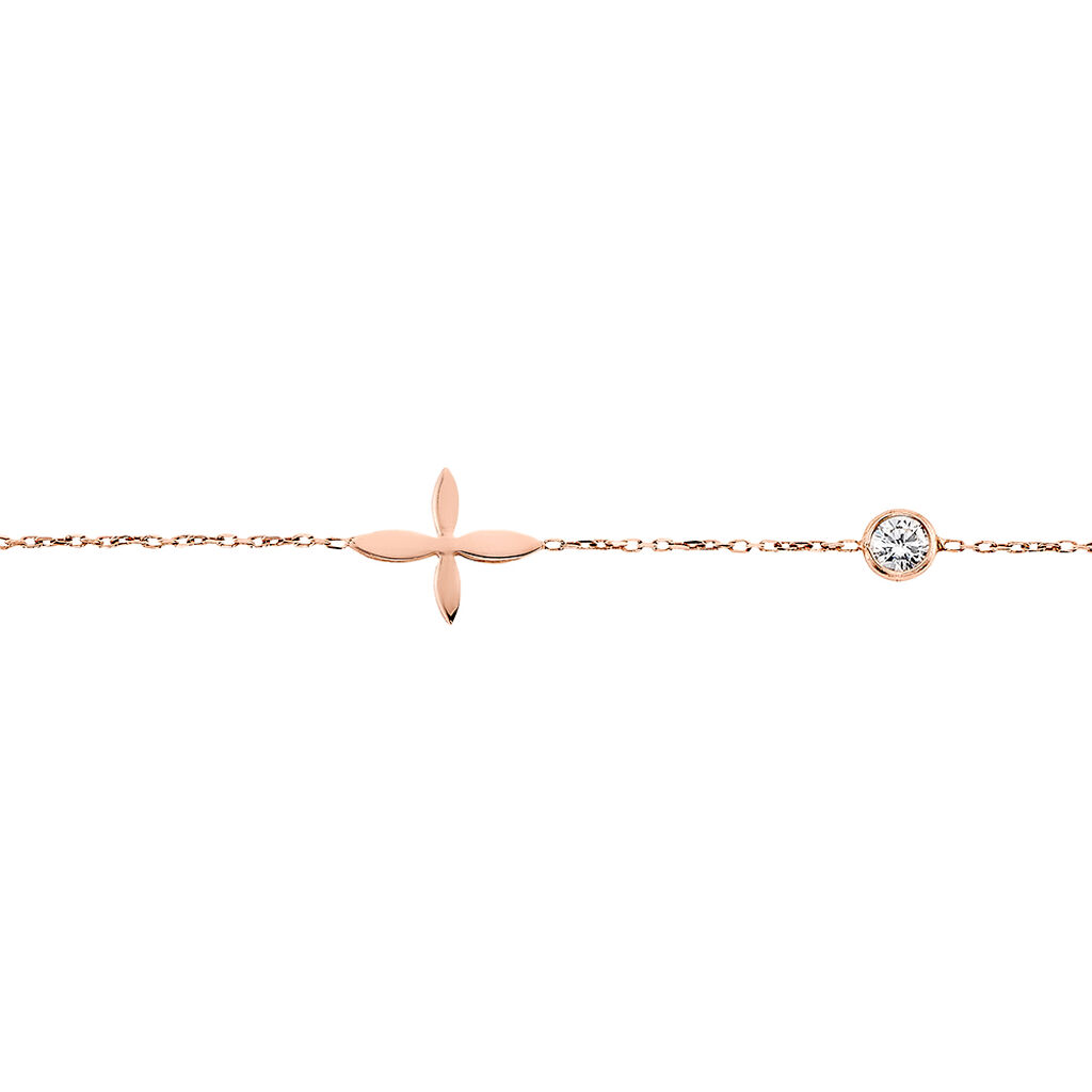 Bracelet Clarissa Argent Rose Oxyde De Zirconium