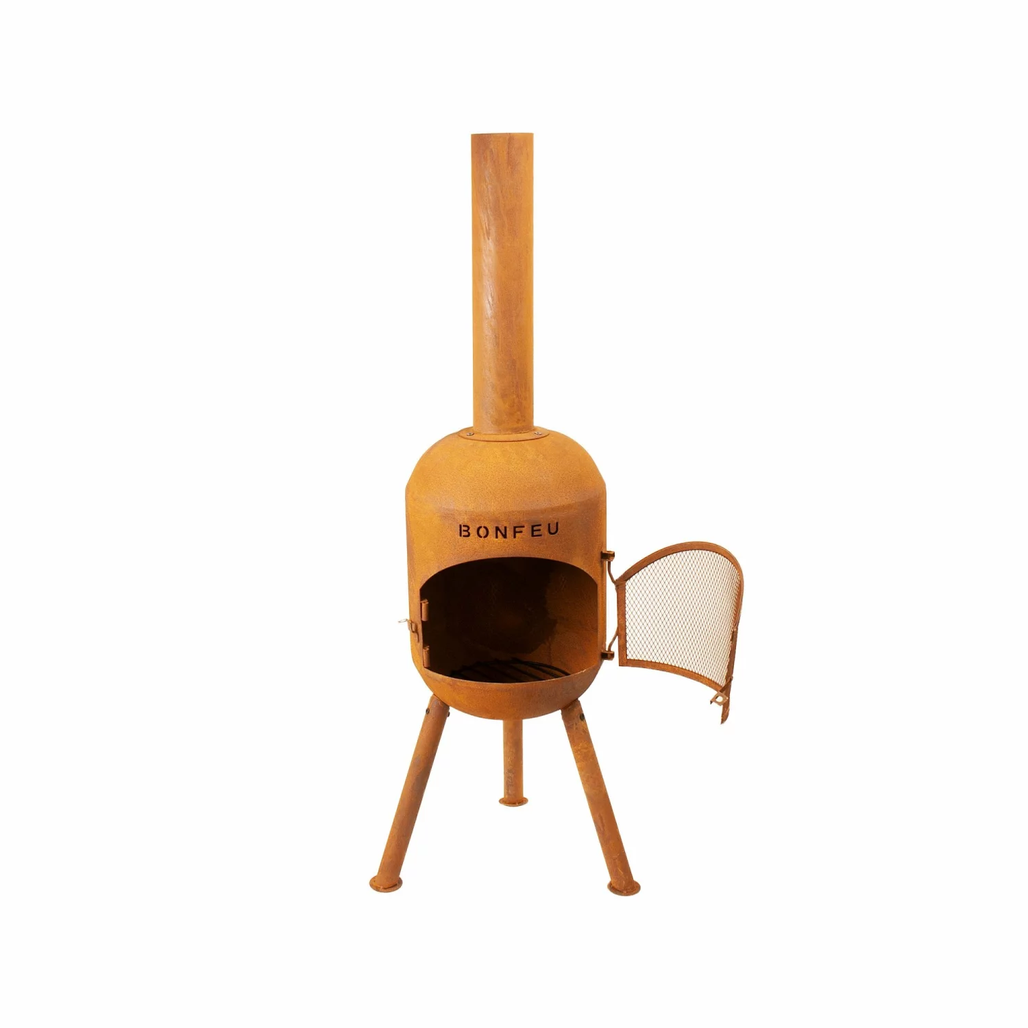 BonFeu 3401R BonSolo Kachel voor buiten - Roest - 126cm - 34cm