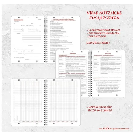 FLVG Lehrerinnenkalender Blätter grün, A5, 2024/2025