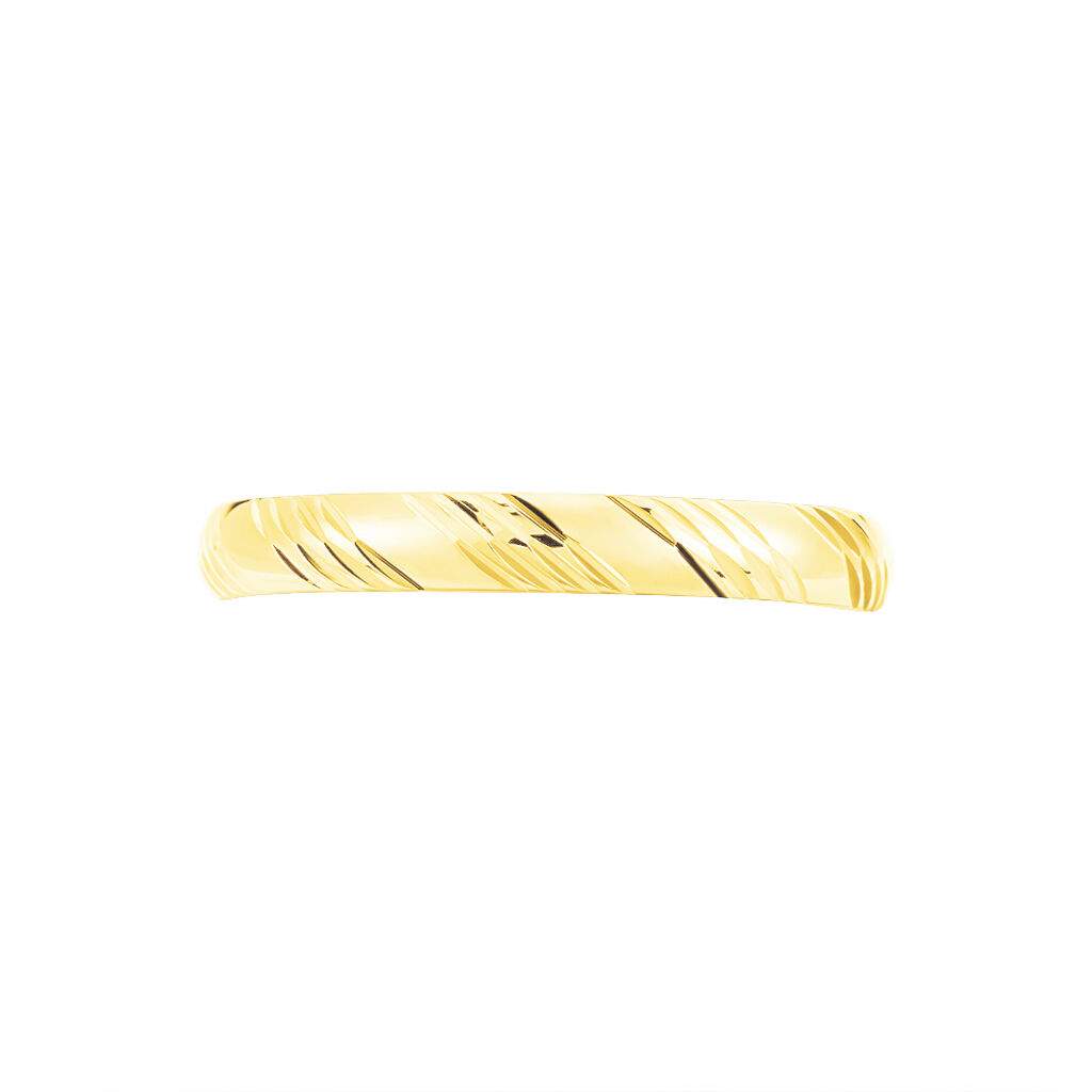 Alliance Hercule Striee Demi Jonc Classique Or Jaune