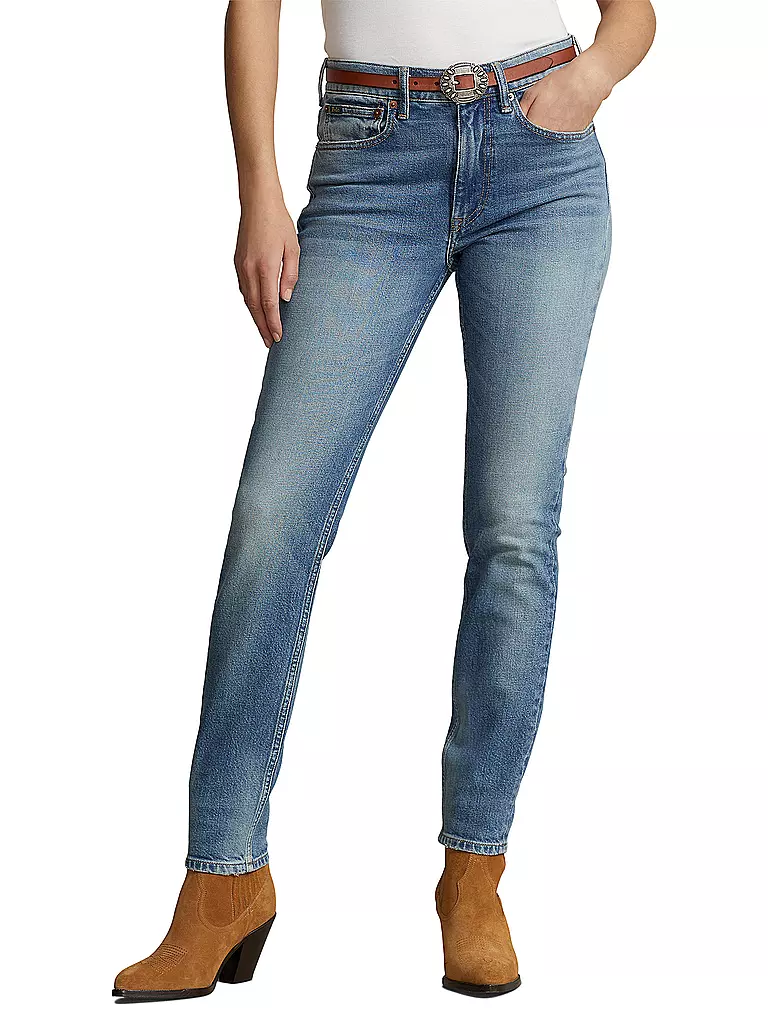 POLO RALPH LAUREN Jeans Skinny Fit 7/8 hellblau