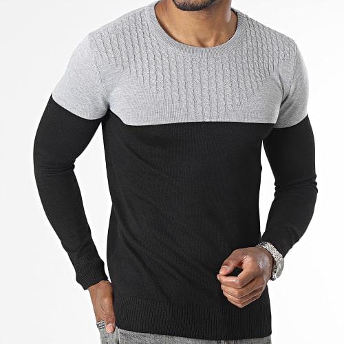 Pull Noir Gris