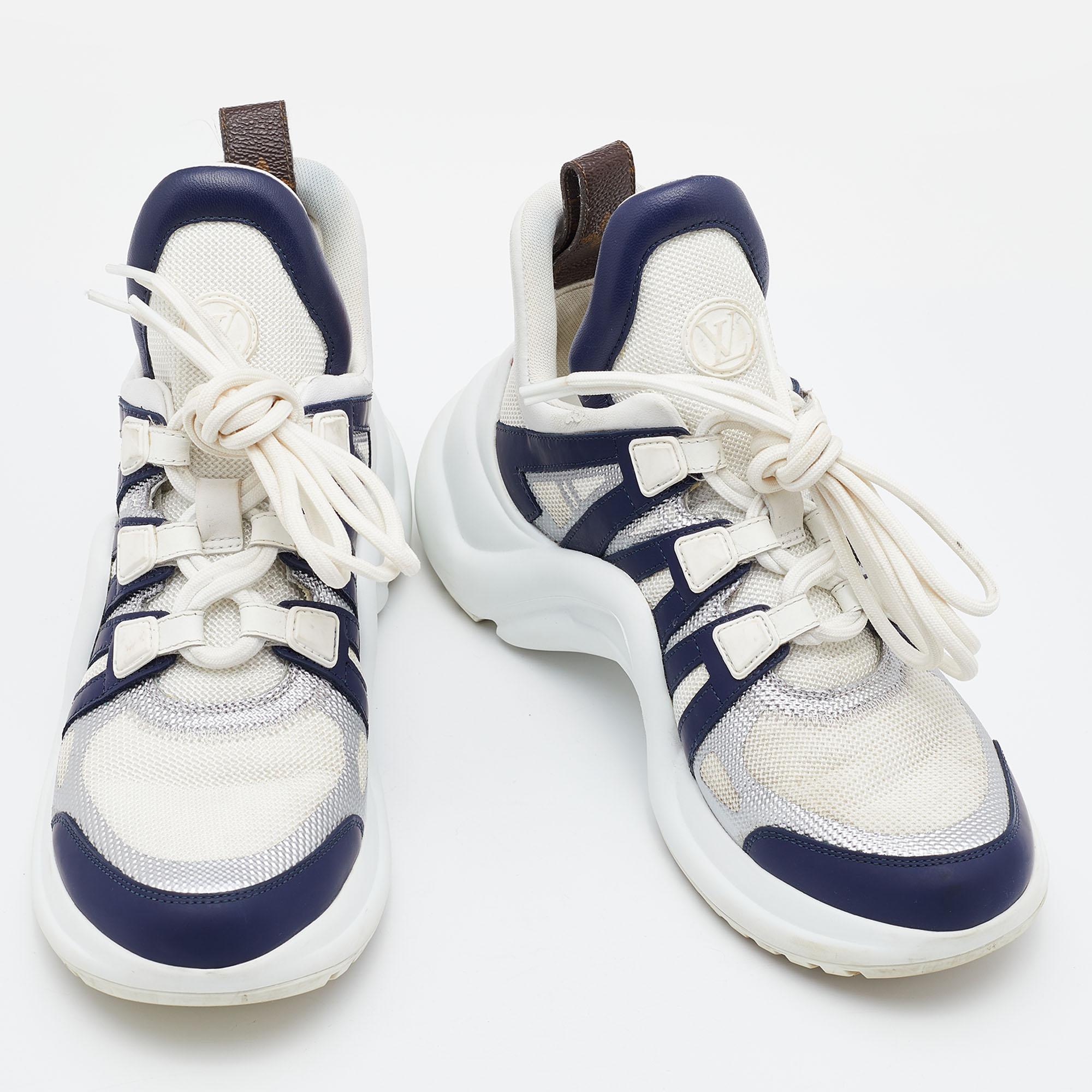 Louis Vuitton Multicolor Nylon and Leather Archlight Sneakers