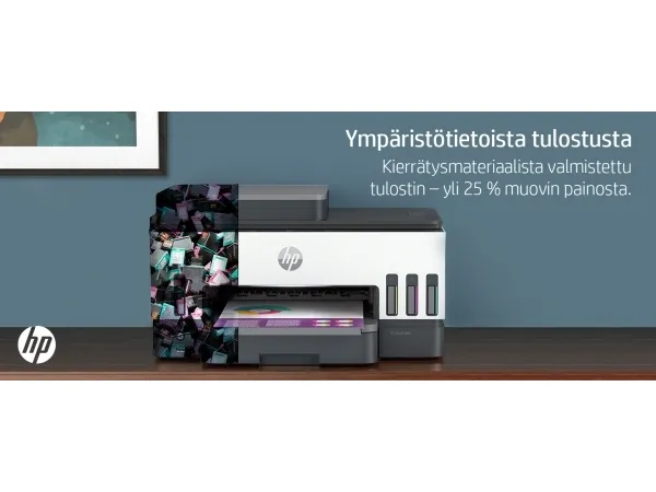 HP Smart Tank 7605 All-in-One - Multifunktionsprinter - farve - blækprinter - kan genopfyldes - Letter A (216 x 279 mm)/A4 (210 x 297 mm) (original) - A4/Legal (medie) - op til 13 spm (kopiering) - op til 15 spm (udskriver) - 250 ark - USB 2.0, Wi-Fi