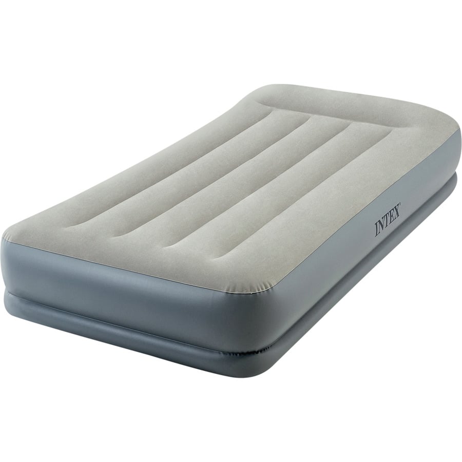 INTEX Luftbett Mid-Rise, Queen Size 152 x 30 x 203 cm mit integrierter Pumpe