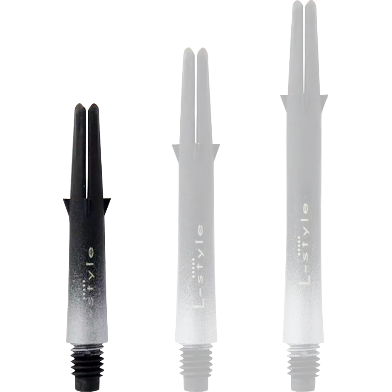 L-Style - Carbon L-Shaft Lock Straight TwoTone - Silber