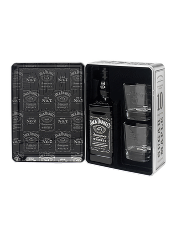 COFFRET JACK DANIELS N°7 +2 VERRES40%VOL