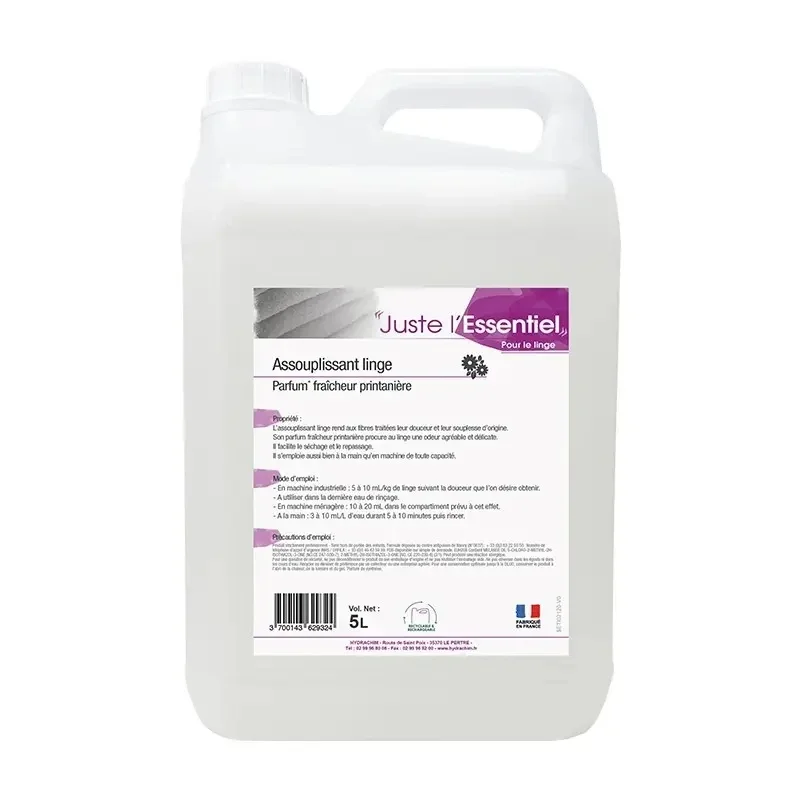LES ESSENTIELS - Assouplissant linge - Parfum fraicheur printanière - 5L