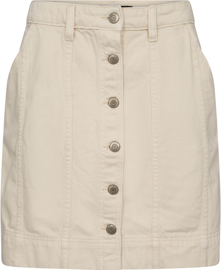 Lauren Ralph Lauren 3X1 RIGID DENIM-SKIRT Mascarpone cream wash